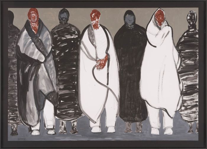 Rescued group of immigrants